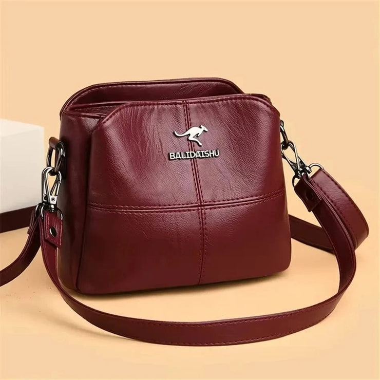 Fluidapparelshop Handbag Large Capacity Soft Leather Women&