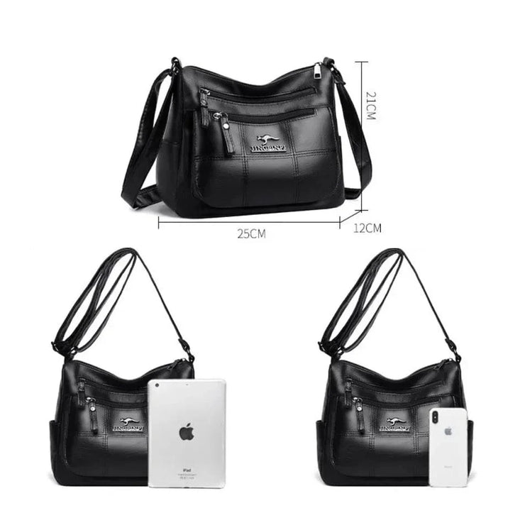 Fluidapparelshop Handbag Large Capacity Soft Leather Women&