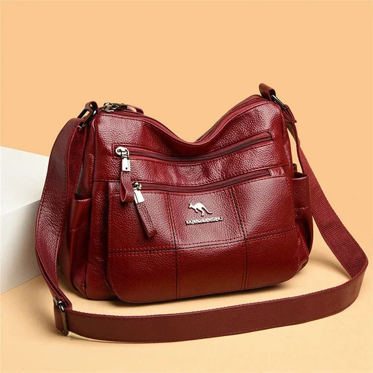 Fluidapparelshop Handbag Large Capacity Soft Leather Women&