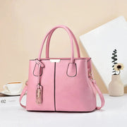 Fluidapparelshop Handbag Retro Solid Color Handbags For Women, Elegant PU Leather Crossbody Bag, Trendy Office & Work Purses