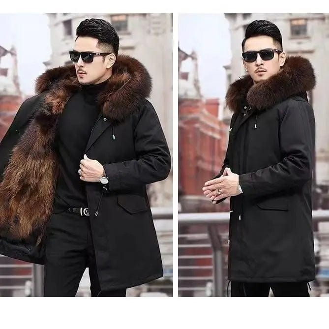 Fluidapparelshop Jackets Mid length version 2 / CHINA / Asian size L New imitation fox fur grass oversized plush men&