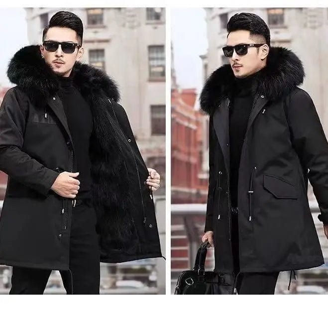 Fluidapparelshop Jackets Mid length version 4 / CHINA / Asian size L New imitation fox fur grass oversized plush men&