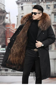 Fluidapparelshop Jackets New imitation fox fur grass oversized plush men's coat, autumn and winter