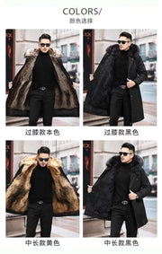 Fluidapparelshop Jackets New imitation fox fur grass oversized plush men's coat, autumn and winter