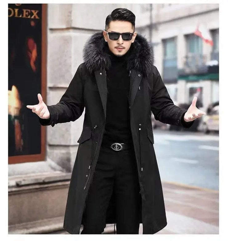 Fluidapparelshop Jackets New imitation fox fur grass oversized plush men&