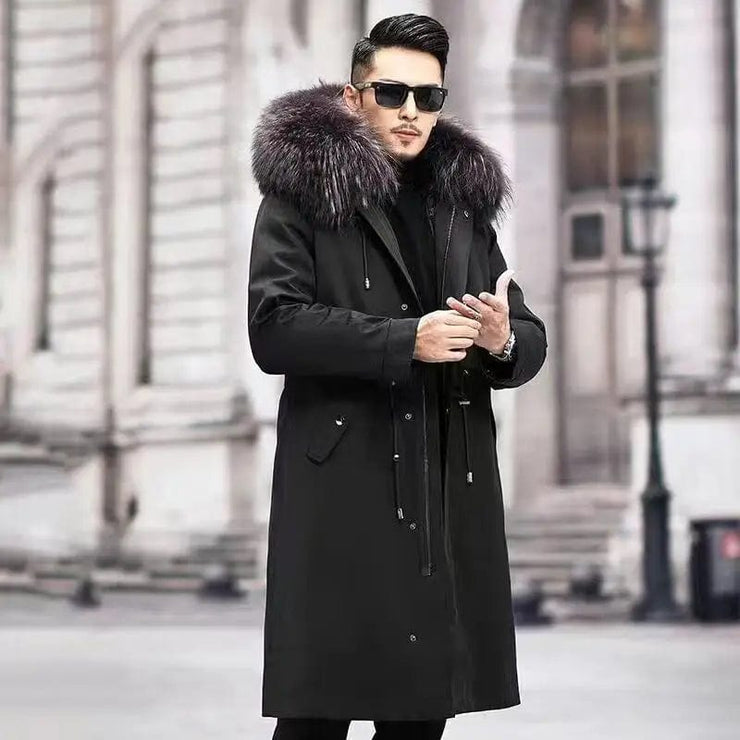 Fluidapparelshop Jackets Over knee style 5 / CHINA / Asian size L New imitation fox fur grass oversized plush men&