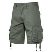 Fluidapparelshop Shorts Army Green-002 / 30  52-57KG / CHINA Men's Cotton Cargo  Knee  Tactical Multi-pocket  Shorts