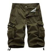 Fluidapparelshop Shorts Army Green(Army Green) / 32(32) Men's Trendy Summer Multi-Pocket Workwear Outdoor Casual Shorts