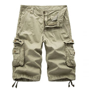 Fluidapparelshop Shorts Khakis(Khakis) / 36(36) Men's Trendy Summer Multi-Pocket Workwear Outdoor Casual Shorts