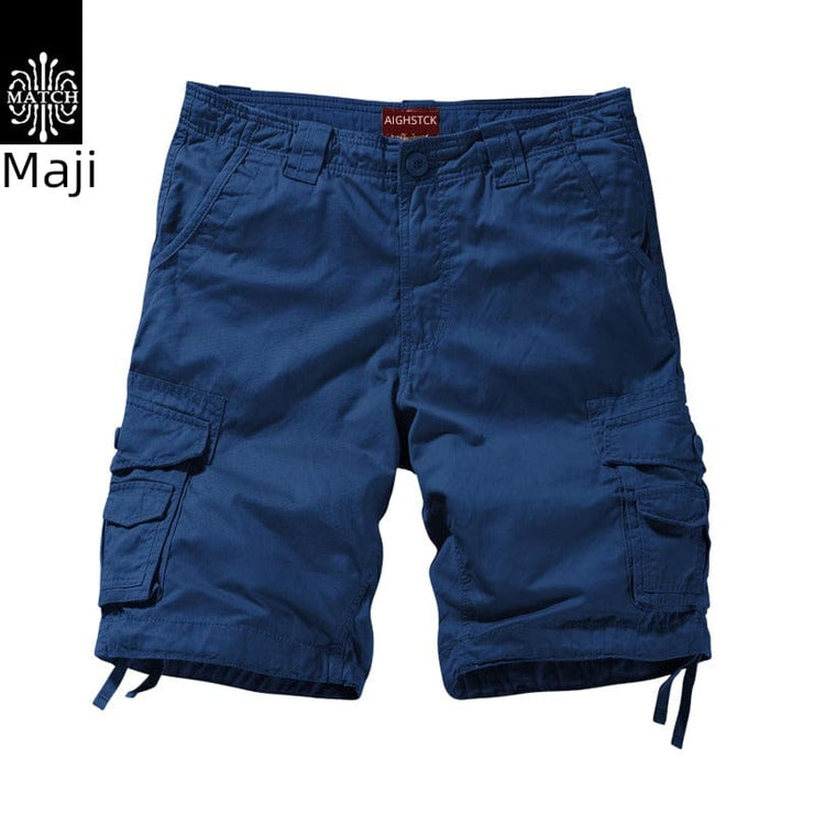 Fluidapparelshop Shorts 普蓝 / L Trendy  Machi Casual Multi-Pocket  Shorts