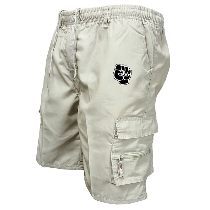 Fluidapparelshop Shorts light khaki / XL Men's Multi-Pocket Cotton Cargo Shorts