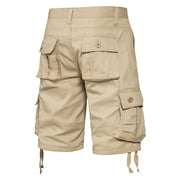 Fluidapparelshop Shorts Men's Cotton Cargo  Knee  Tactical Multi-pocket  Shorts