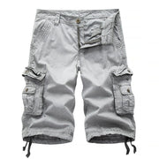 Fluidapparelshop Shorts White Ash(White Ash) / 36(36) Men's Trendy Summer Multi-Pocket Workwear Outdoor Casual Shorts