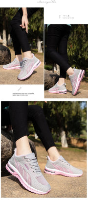 Fluidapparelshop Sneakers Breathable Mesh Women Running Shoes Ladies' Sneakers for Outdoor Lace-Up Training Tennis Sports Shoes