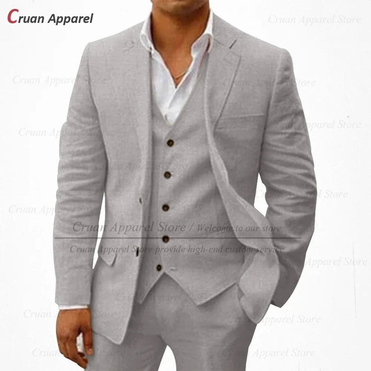 Fluidapparelshop Suit GRAY / 5XL (EU 60 (US 50 Slim Fit Men&