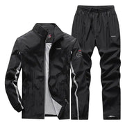 Fluidapparelshop Tracksuit black / 3XL Men's Tracksuit , Running Sets , Jogging Sports Jacket+Pants Sweatsuit