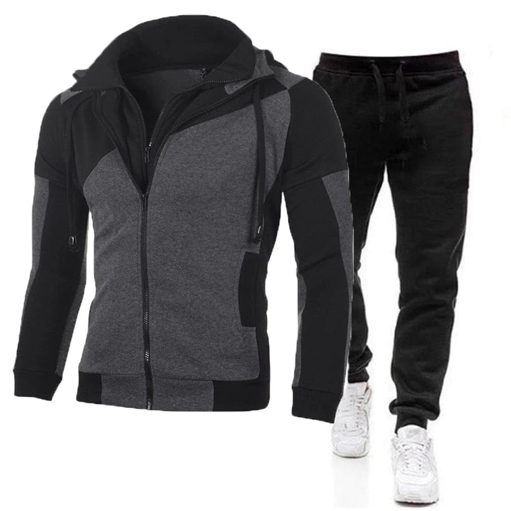 Fluidapparelshop Tracksuit Design3 deep grey / L Men&