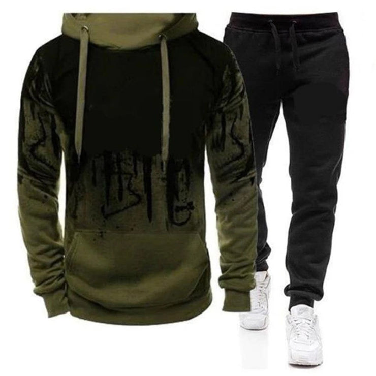 Fluidapparelshop Tracksuit Design4 green / M Men&