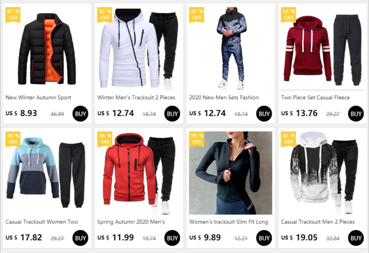 Fluidapparelshop Tracksuit Men&