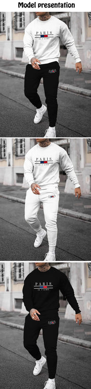 Fluidapparelshop Tracksuits Trendy New Sweatshirt Sweatpants Set Men's Loose Casual Fit , Tracksuit, Jogging Suit